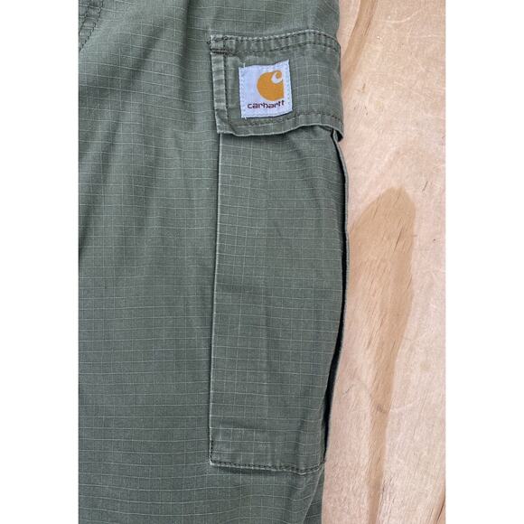 CARHARTT Military Cargo Pants Men's (Pocket) Regular Fit Olive Green SIZE 30x32 - Picture 7 of 9